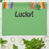 Lucky Monkey Leprechaun Handtuch (Gefaltet)
