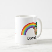Lucky Monkey Leprechaun Kaffeetasse (VorderseiteRechts)