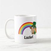Lucky Monkey Leprechaun Kaffeetasse (Links)