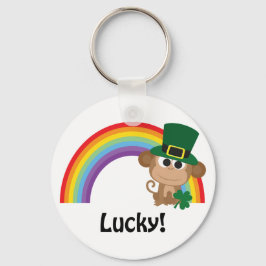 Lucky Monkey Leprechaun Schlüsselanhänger