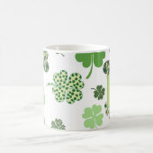 Lucky Monogram St. Patrick's Day Clovers Kaffeetasse (Mittel)