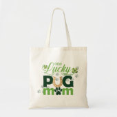 Lucky Mops Mama St. Patrick's Day Foto Personalisi Tragetasche (Vorne)