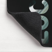 LUCKY Mousepad Trend Abstrakt Art Black Green (Ecke)
