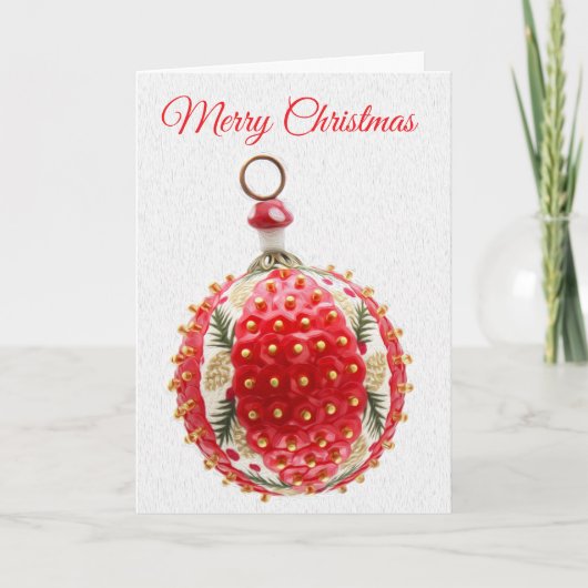 Lucky Mushroom Christmas Card Feiertagskarte (Vorderseite)