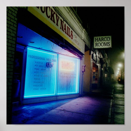 Lucky Nails - Cool Blue in the Night Poster (Vorne)