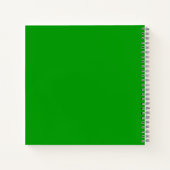 Lucky Name Personalized Clover Design Notizblock (Rückseite)