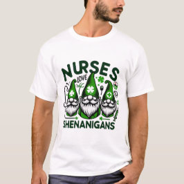 Lucky Nurse Gnomes - Shenanigans in Scrubs T-Shirt