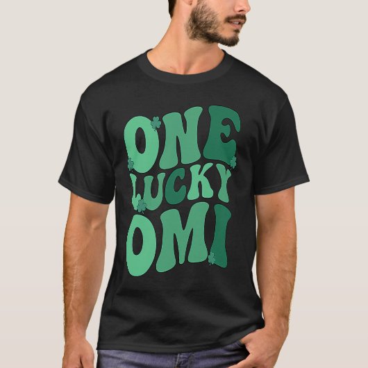 Lucky Omi Grandmother St Patrick's Day Omi Grandma T-Shirt (Vorderseite)
