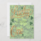 Lucky One 1. Geburtstagsfeier Einladung (Rückseite)