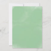 Lucky One 1st Birthday Invitation Duck & Shamrock Einladung (Rückseite)