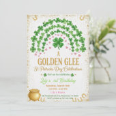 Lucky One 1st Birthday Invitation Einladung (Stehend Vorderseite)