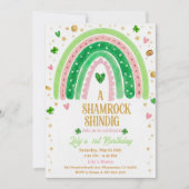 Lucky One 1st Birthday Invitation Einladung (Vorderseite)