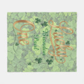 Lucky One 1st. Birthday Party Gift Fleecedecke (Vorderseite (Horizontal))