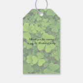 Lucky One 1st. Birthday Party Thank You Geschenkanhänger (Rückseite)