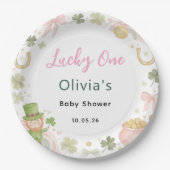 Lucky One Baby Shower Paper Plates – St Patricks  Pappteller (Vorderseite)