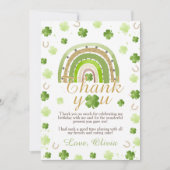 Lucky One Birthday Thank You Card Einladung (Vorderseite)