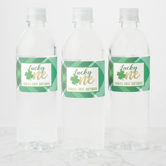 Lucky One Birthday Water Flasche Etikett - Custom (Flaschen)