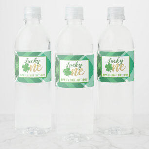Lucky One Birthday Water Flasche Label - Custom Wasserflaschenetikett