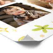 Lucky One Boy Geburtstag Foto Milestone Zeichen Poster (Ecke)