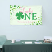 Lucky One First 1st Birthday Party Banner (Messeveranstaltung)