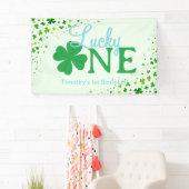 Lucky One First 1st Birthday Party Banner (Insitu)