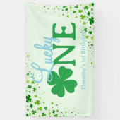 Lucky One First 1st Birthday Party Banner (Vertikal)
