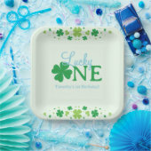 Lucky One First 1st Birthday Party Pappteller (Party)