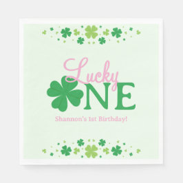 Lucky One First 1st Birthday Party Serviette