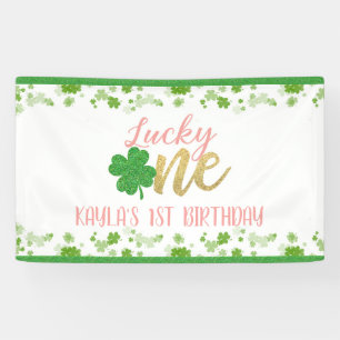 Lucky One First Birthday Banner - Mädchen