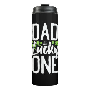 Lucky One First Birthday Dad Family St. Patrick's Thermosbecher