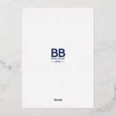 Lucky One First Birthday St Patricks Folieneinladung (Rückseite)