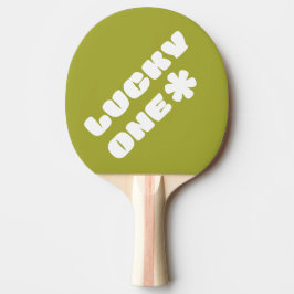Lucky One Ping Pong Paddle - grün Tischtennis Schläger