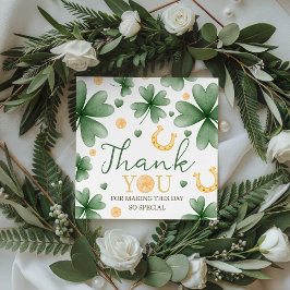 Lucky One Shamrock Birthday Favor Tags Geschenkanhänger