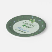 Lucky One St Patrick Boy Birthday Pappteller (Schrägansicht)