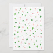Lucky One St Patrick Girl Birthday Einladung (Rückseite)