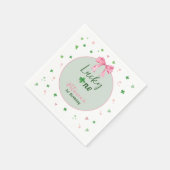 Lucky One St Patrick Girl Birthday Serviette (Ecke)