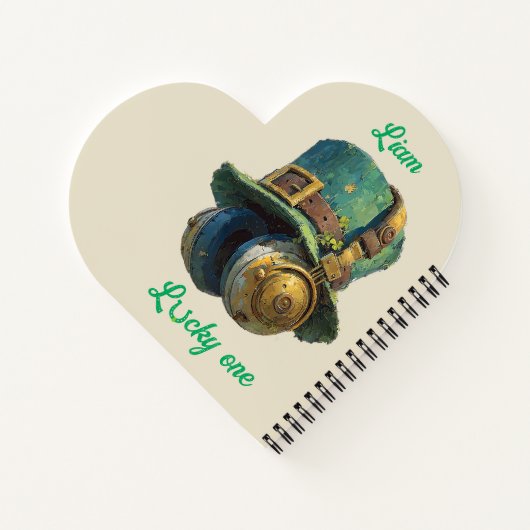 Lucky One St. Patrick’s Day Music Personalized Notizblock (Rückseite)