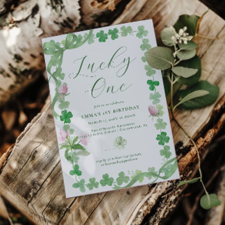 Lucky One | St. Patrick's Day 1. Geburtstag Einladung