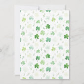 Lucky One | St. Patrick's Day 1st Birthday Einladung (Rückseite)