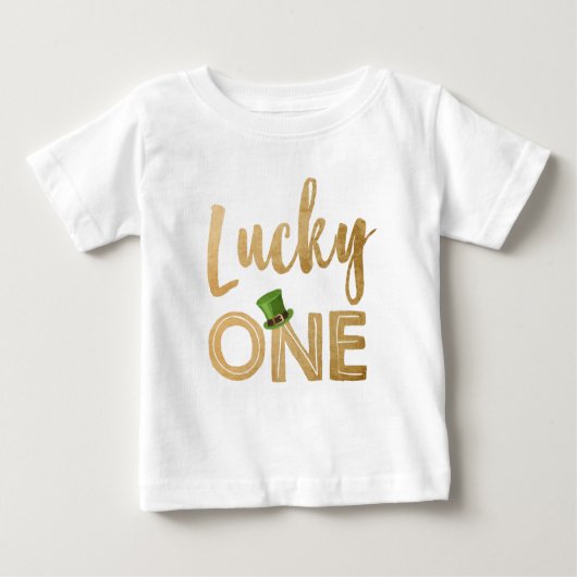 Lucky One St Patrick's Day T - Shirt Kleinkind Bab (Vorderseite)