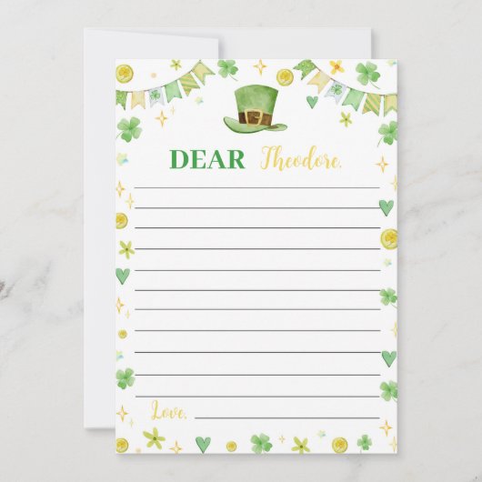 Lucky One Time Capsul Note Card Dankeskarte (Vorderseite)