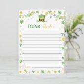 Lucky One Time Capsul Note Card Dankeskarte (Stehend Vorderseite)