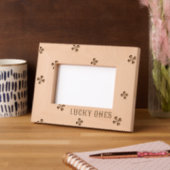 Lucky Ones Irish Clover Design Geätzte Rahmen (Links)