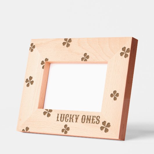 Lucky Ones Irish Clover Design Geätzte Rahmen (Links)