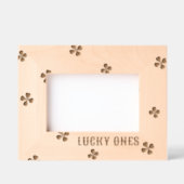 Lucky Ones Irish Clover Design Geätzte Rahmen (Vorderseite)