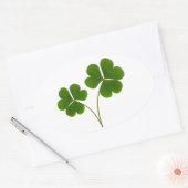 Lucky Ovaler Aufkleber (Umschlag)