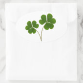 Lucky Ovaler Aufkleber (Tasche)