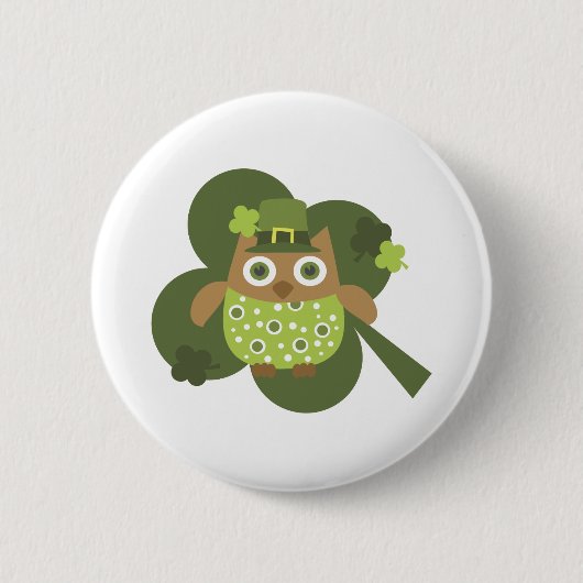 Lucky Owl Button (Vorderseite)