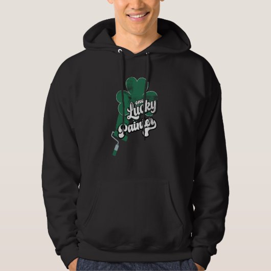 Lucky Painter Shamrock C St Patricks Day Hoodie (Vorderseite)