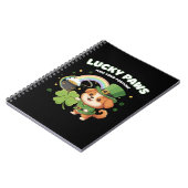 "Lucky Paws St. Patrick's Day Welpe" Notizblock (Linke Seite)